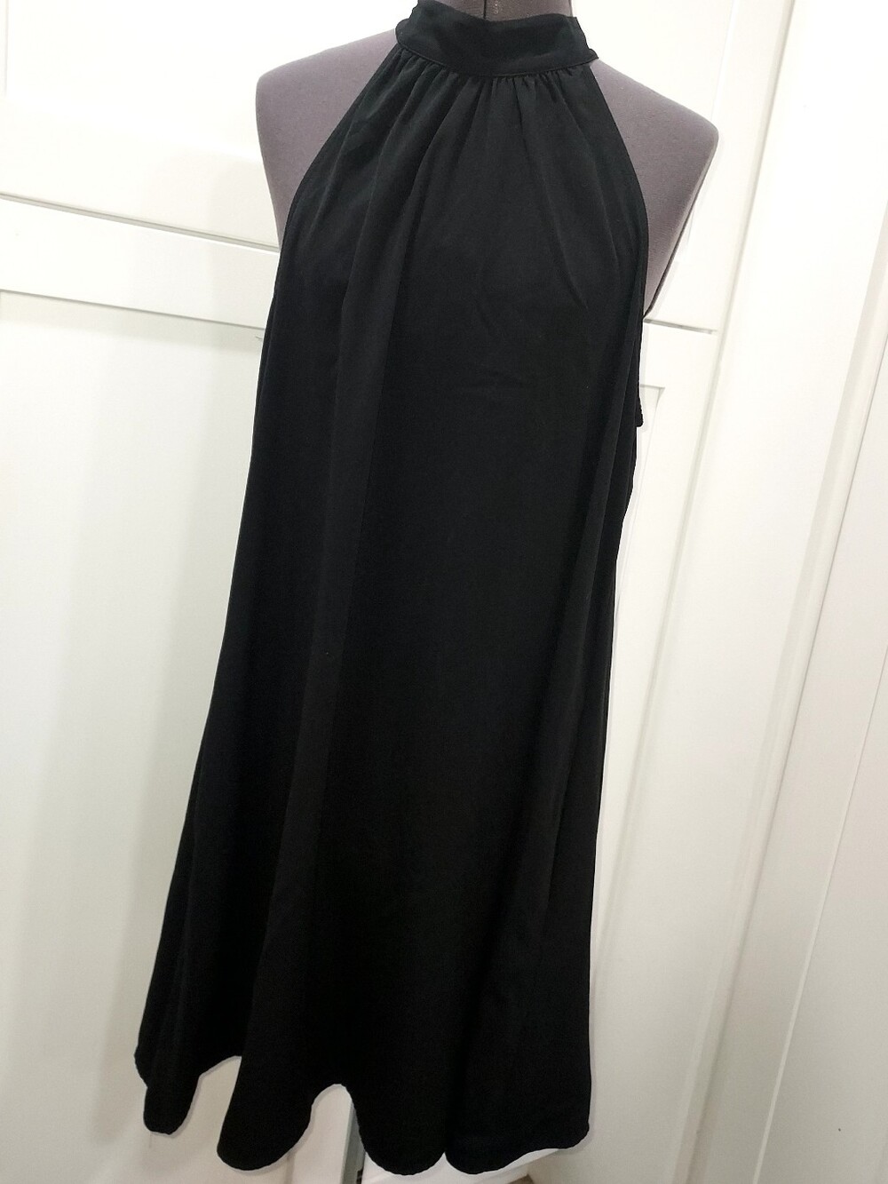 Nine West Black Halter Midi Dress